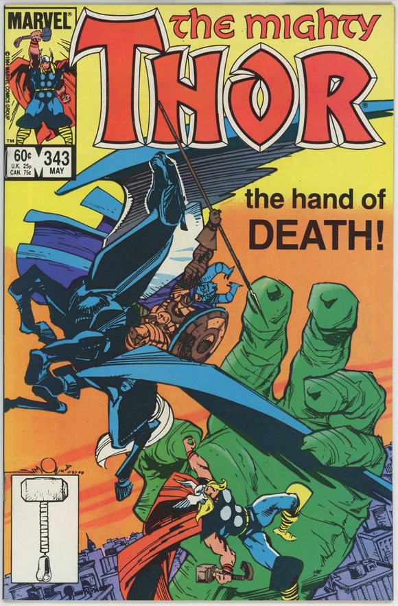 Thor #343 (1962) - 7.5 VF- *If I Should Die Before I Wake*