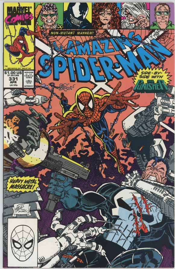 Amazing Spider Man #331 (1963) - 9.0 VF/NM *Venom Cameo/Punisher*