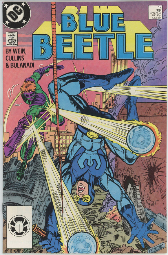 Blue Beetle #17 (1986) - 8.0 VF *The Way The Brawl Bounces*