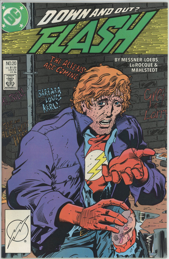 Flash #20 (1987) - 9.4 NM *Lost, Worthless, and Forgotten*