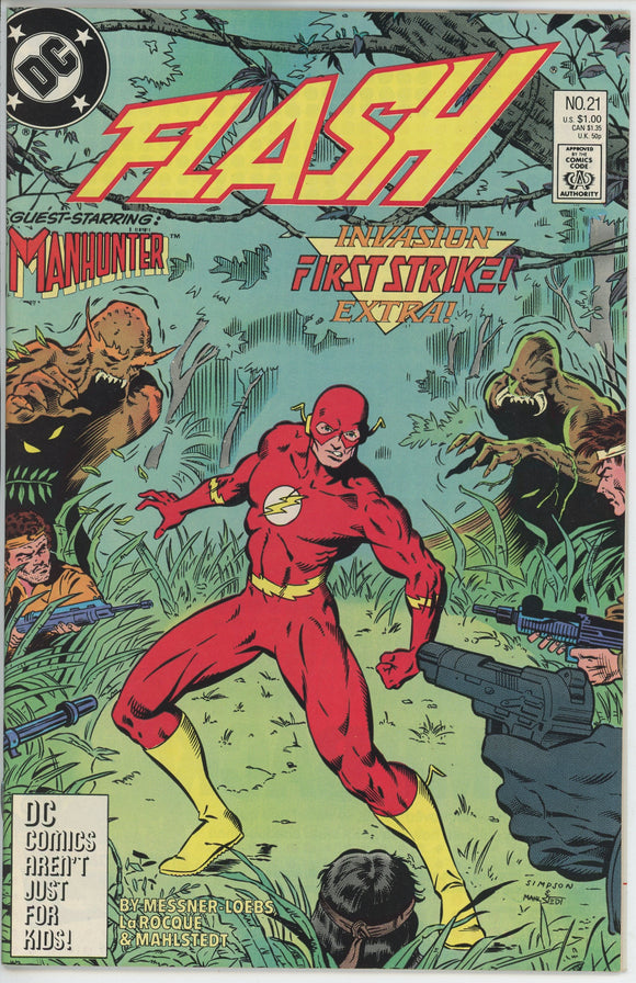 Flash #21 (1987) - 9.6 NM+ *Invaded Lives*