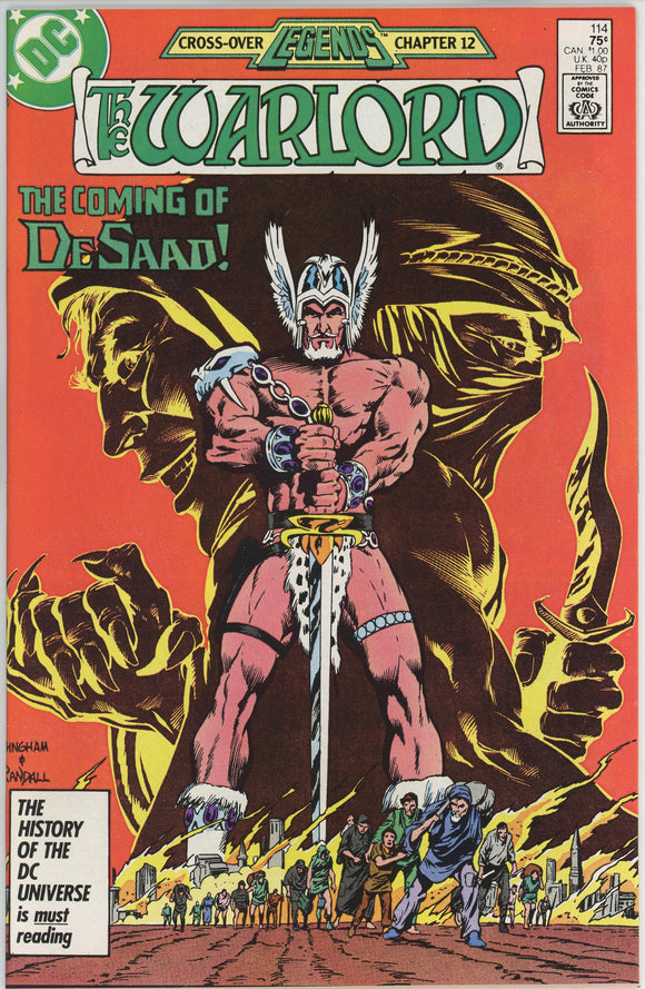 Warlord #114 (1976) - 9.4 NM *When a Legend Dies*