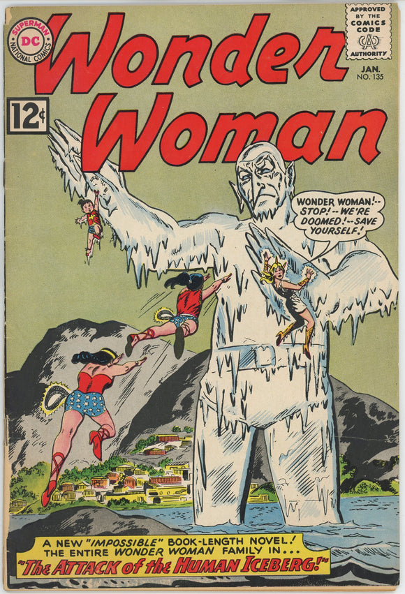 Wonder Woman #135 (1942) - 3.0 GD/VG *Attack of the Human Iceberg*