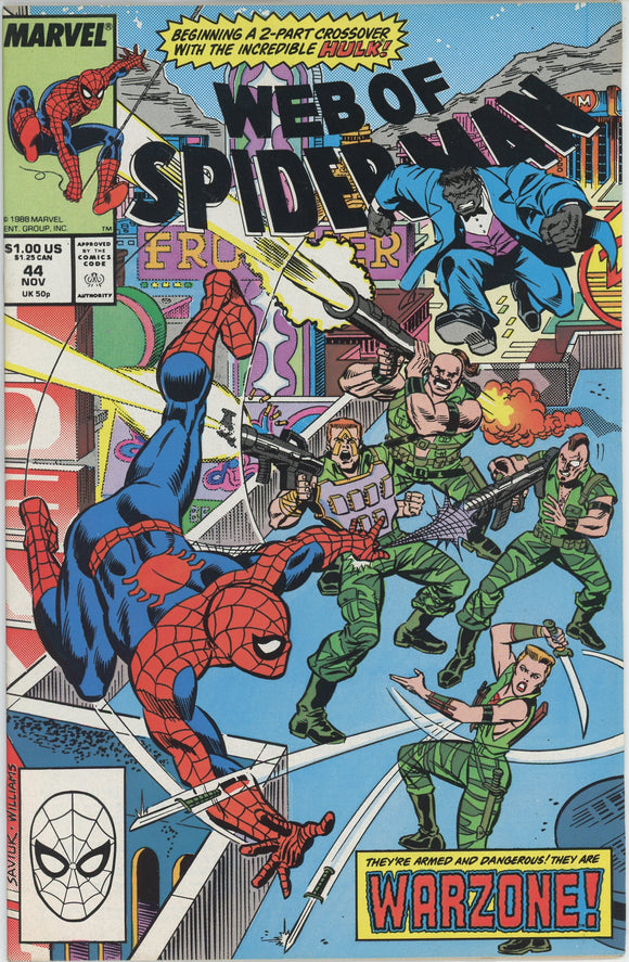 Web of Spider Man #44 (1985) - 8.0 VF *Reunion*