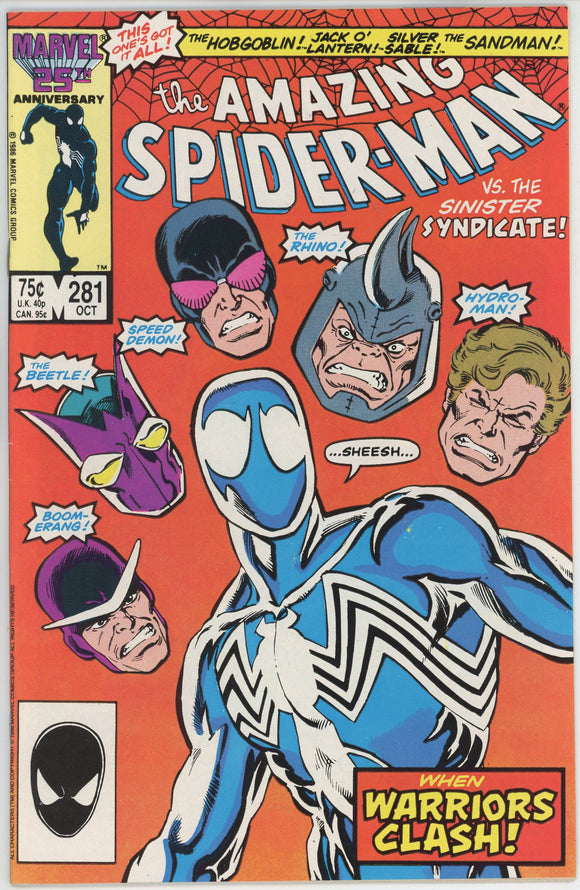 Amazing Spider Man #281 (1963) - 7.0 FN/VF *SIlver Sable*