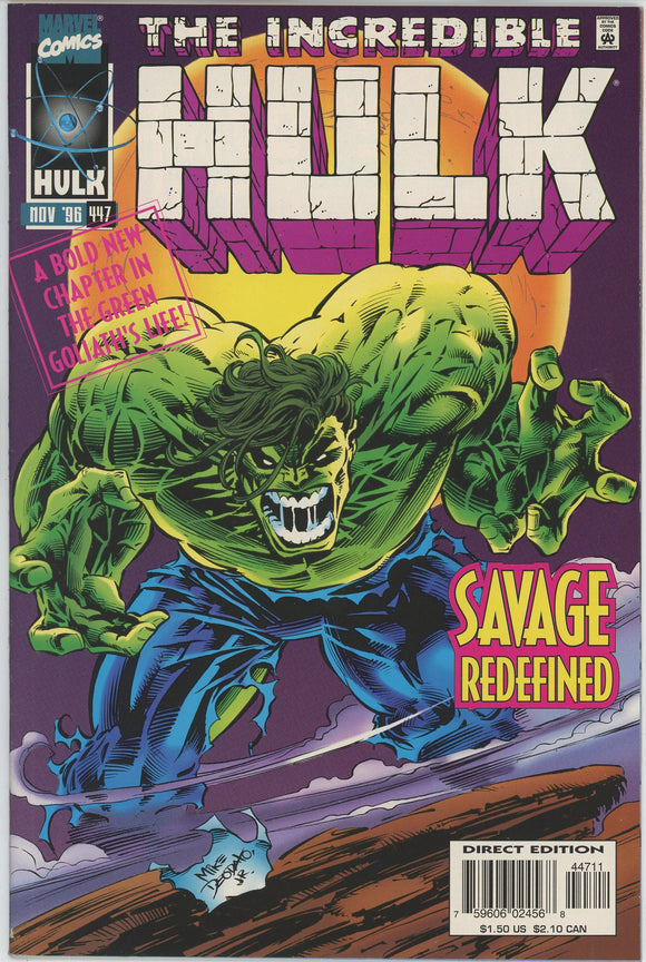 Incredible Hulk #447 (1962) - 9.2 NM- *Then and Now*