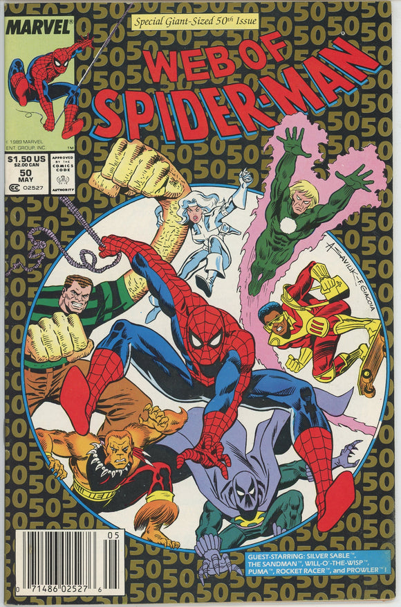 Web of Spider Man #50 (1985) - 7.0 FN/VF *Anniversary Issue* Newsstand