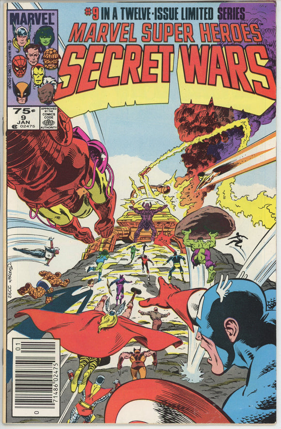 Marvel Super Heroes Secret Wars #9 (1984) - 6.0 FN *Galactus/Newsstand*