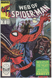 Web of Spider Man #53 (1985) - 7.5 VF- *Wolves in the Night*