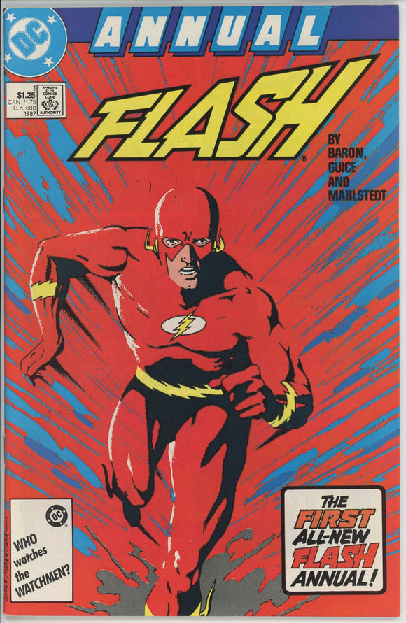 Flash Annual #1 (1987) - 9.0 VF/NM *Death Touch*