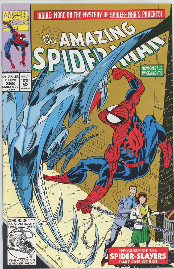 Amazing Spider Man #368 (1963) - 9.4 NM *On Razored Wings*