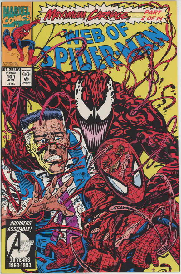 Web of Spider Man #101 (1985) - 8.0 VF *Maximum Carnage*