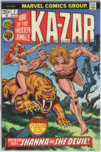 Ka-Zar #2 (1974) - 8.5 VF+ *The Fall of the Red Wizard/Shanna*