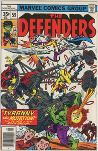 Defenders #59 (1972) - 8.0 VF *Xenogenesis Day of the Demons*