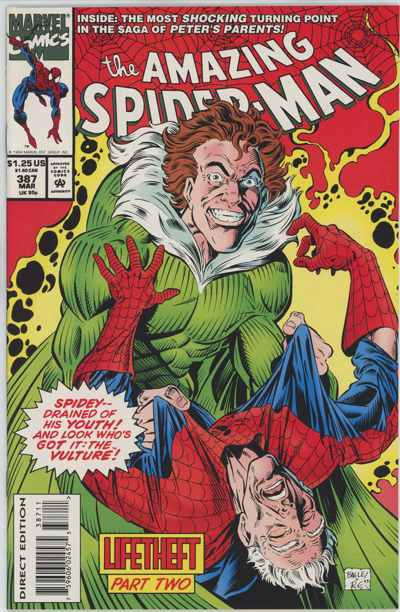 Amazing Spider Man #387 (1963) - 9.6 NM+ *Cool Vulture Cover*