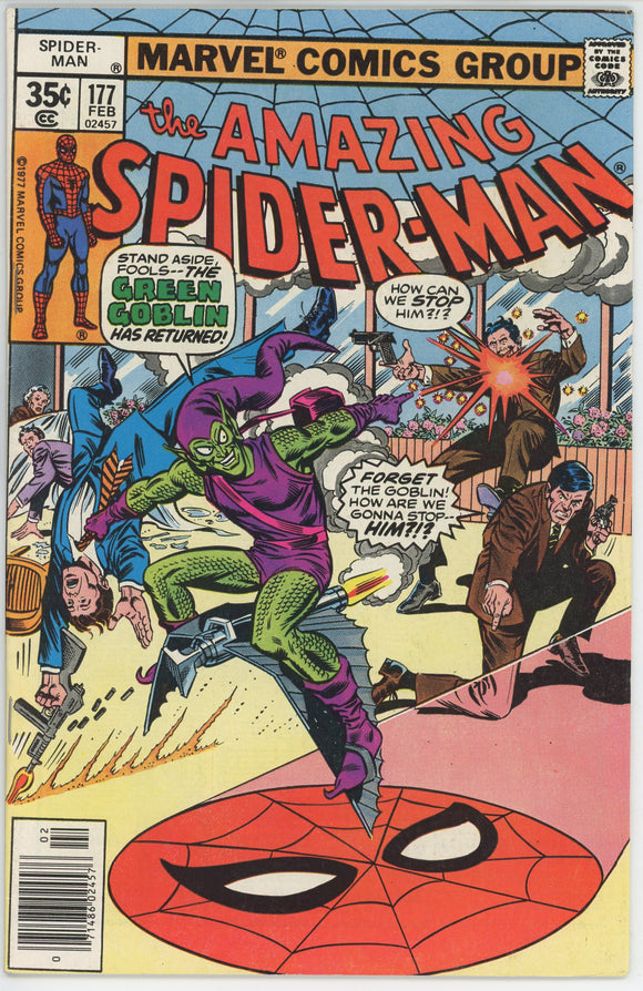 Amazing Spider Man #177 (1963) - 7.5 VF- *Green Goblin*