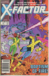 X-Factor #1 (1986) - 8.0 VF *1st Appearance Firefist* Newsstand