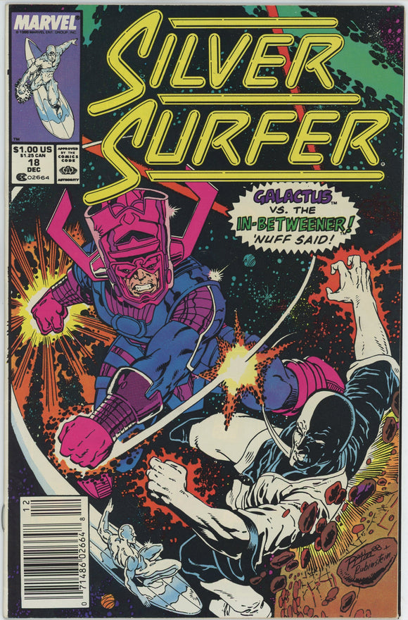 Silver Surfer #18 (1987) - 7.5 VF- *Galactus/In-Betweener*