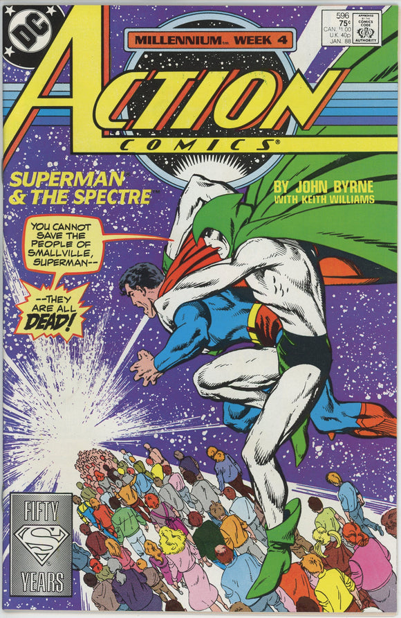 Action Comics #596 (1938) - 9.2 NM- *Hell is Where the Heart Is/Spectre*