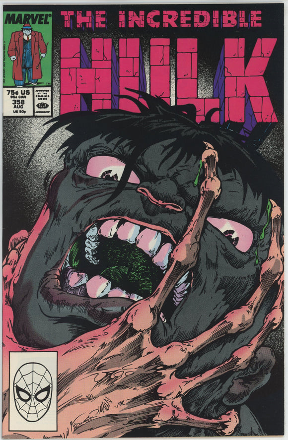 Incredible Hulk #358 (1962) - 9.2 NM- *Cool Jeff Purves Cover*