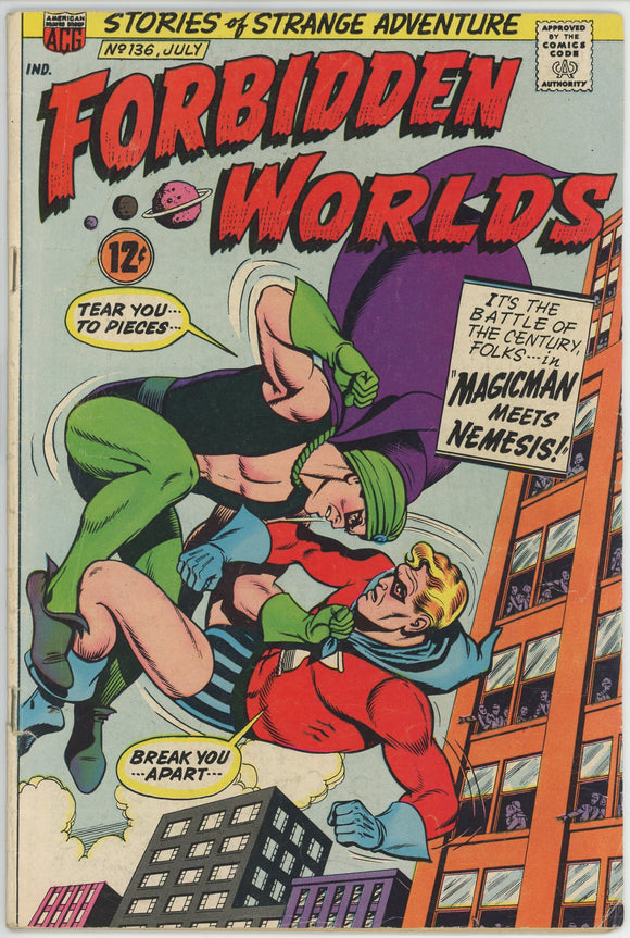 Forbidden Worlds #136 (1952) - 5.0 VG/FN *Magicman Meets Nemesis*