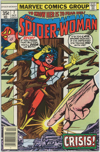 Spider Woman #7 (1978) - 9.4 NM *Crisis* Newsstand