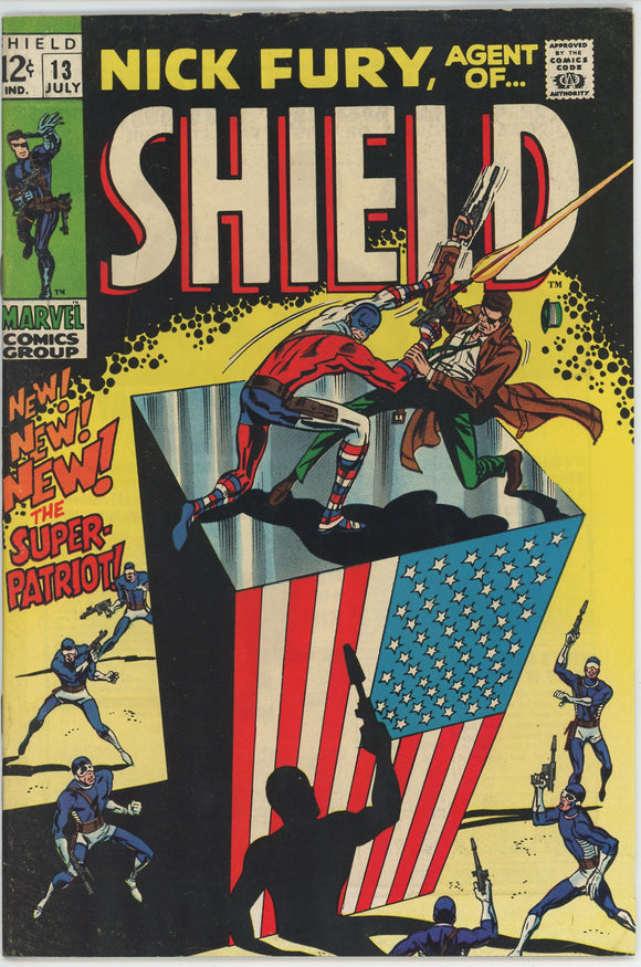 Nick Fury Agent of SHIELD #13 (1968) - 6.0 FN *1st App Super Patriot*