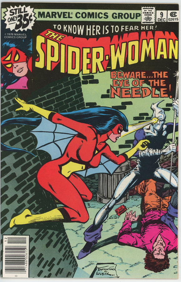 Spider Woman #9 (1978) - 9.4 NM *1st Appearance Needle* Newsstand