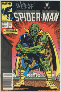 Web of Spider Man #25 (1985) - 5.5 FN- *Beware the Stalker of the Stars*