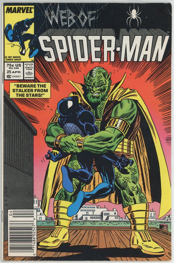 Web of Spider Man #25 (1985) - 5.5 FN- *Beware the Stalker of the Stars*