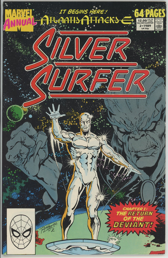 Silver Surfer Annual #2 (1987) - 7.0 FN/VF *Atlantis Attacks*