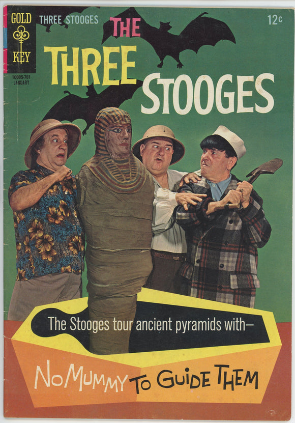 Three Stooges #32 (1960) - 4.0 VG *Gold Key* No Mummy To Guide Them