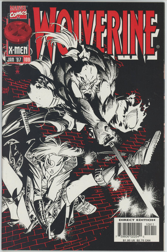 Wolverine #109 (1988) - 9.4 NM *Amiko/The Hand*