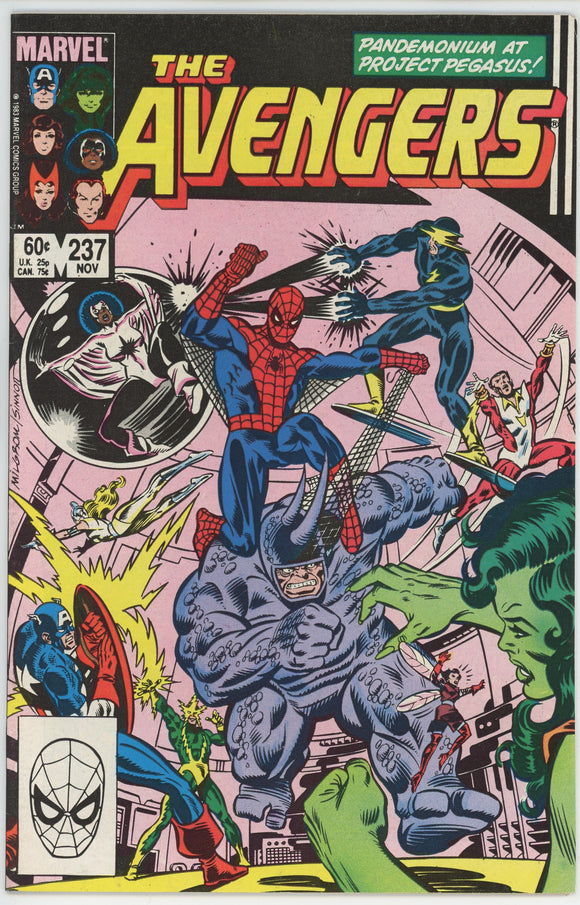 Avengers #237 (1963) - 7.5 VF- *Meltdowns and Mayhem/Spider Man*