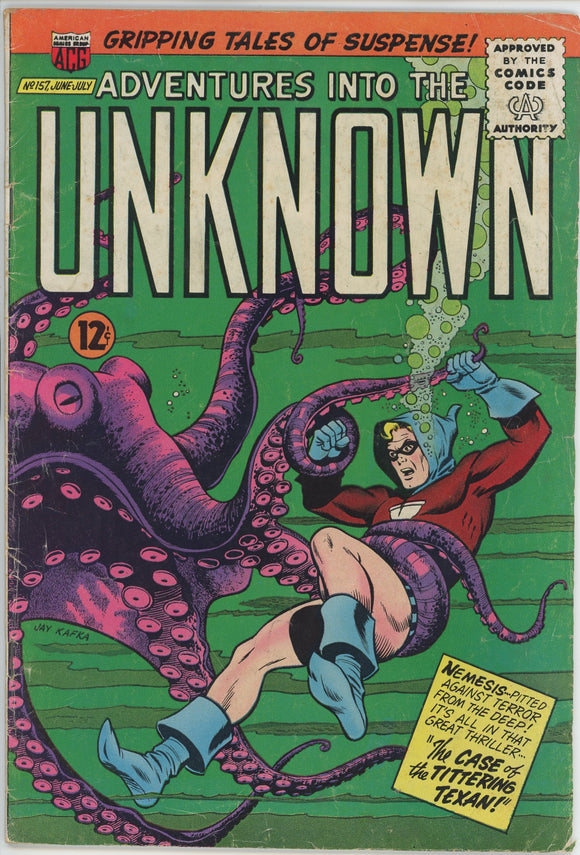 Adventures into the Unknown #157 (1948) - 4.0 VG *Cool Octopus Cover*