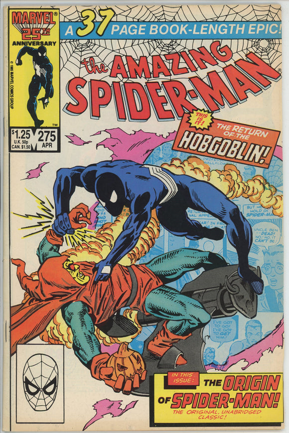 Amazing Spider Man #275 (1963) - 7.0 FN/VF *Spiderman Origin/Hobgoblin*