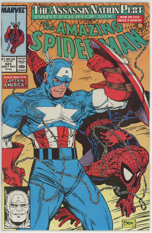 Amazing Spider Man #323 (1963) - 8.0 VF *McFarlane/Captain America*