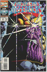 Secret Defenders #12 (1993) - 8.5 VF+ *Cool Thanos Foil Cover*