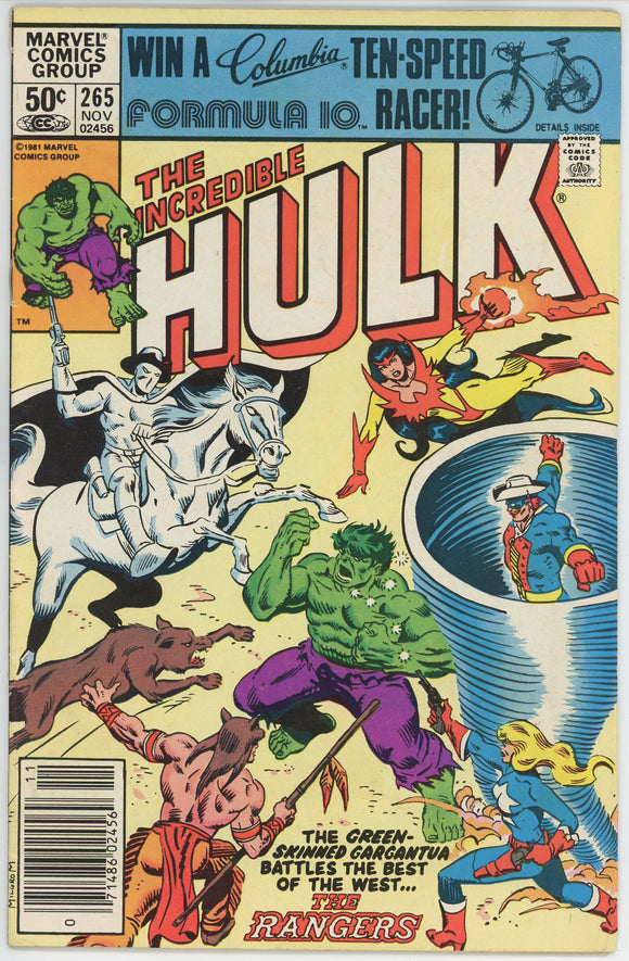 Incredible Hulk #265 (1962) - 5.5 FN- *1st Appearance Rangers*