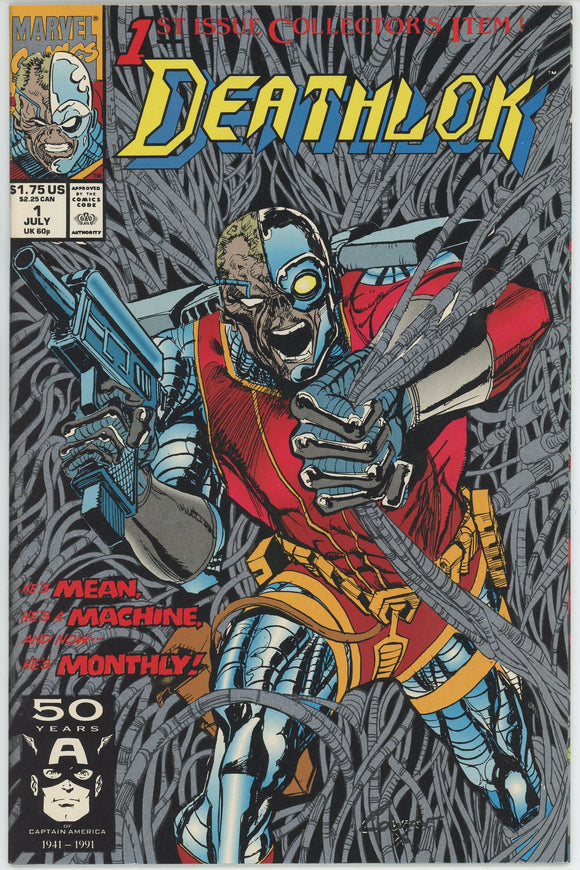 Deathlok #1 (1991) - 9.2 NM- *The Wolf Is At The Door/Cowan Cover*