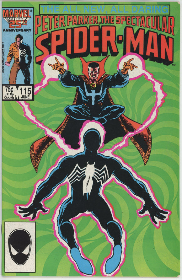 Spectacular Spider-Man #115 (1976) - 9.0 VF/NM *Great Dr Strange Cover*