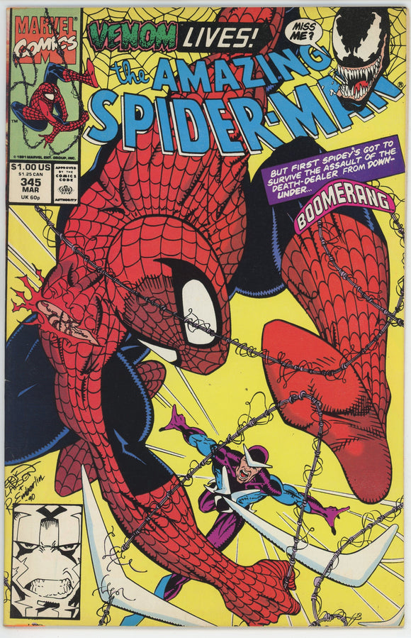 Amazing Spider Man #345 (1963) - 9.0 VF/NM *Cletus Kasady/Carnage*