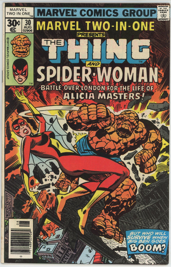 Marvel Two In One #30 (1974) - 7.0 FN/VF *2nd Appearance Spider Woman*