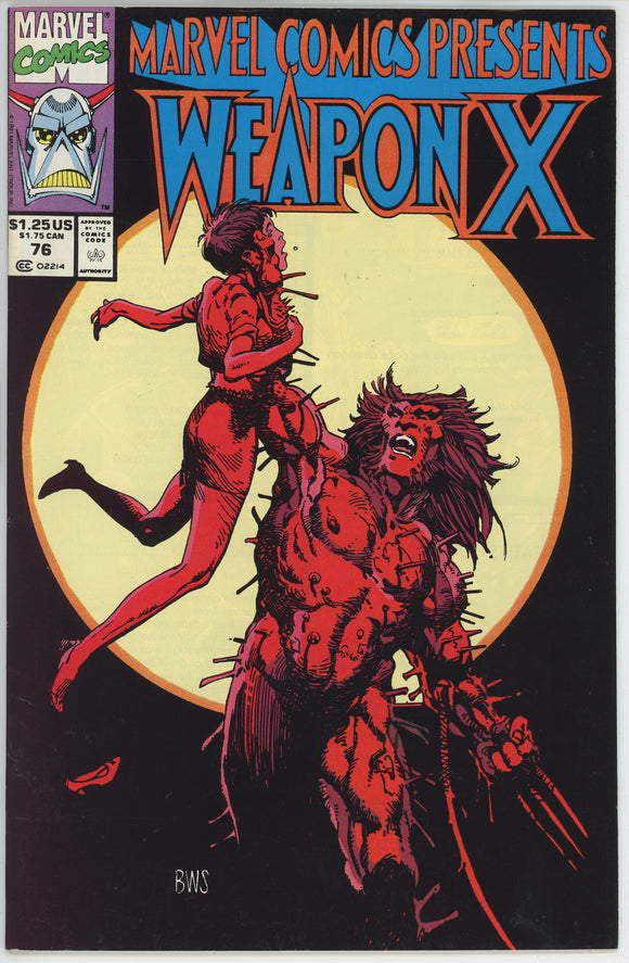 Marvel Comics Presents #76 (1988) - 8.0 VF *Weapon X* Newsstand