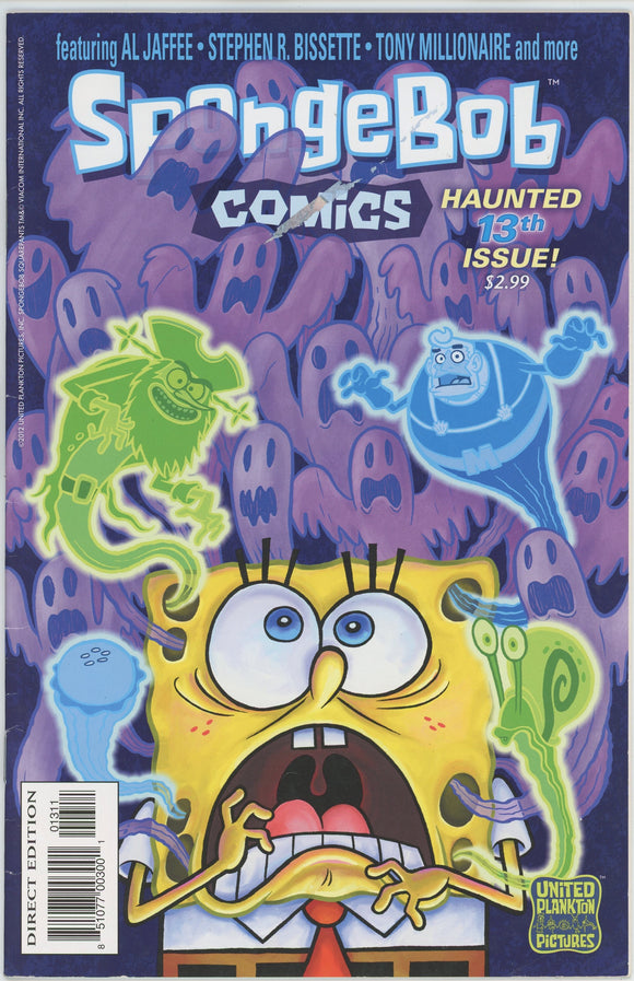 SpongeBob Comics #13 (2011) - 5.0 VG/FN *Ghost Cover* Stephen Bissette