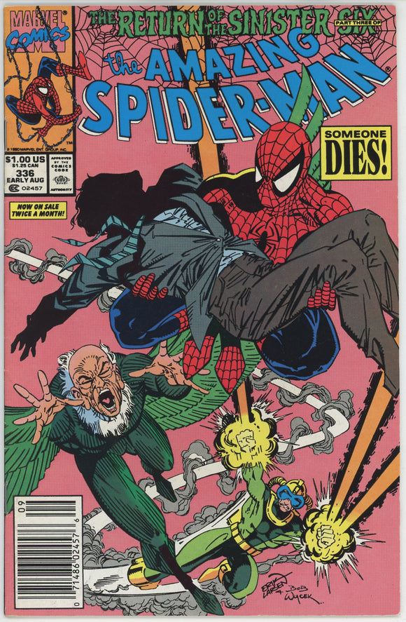 Amazing Spider Man #336 (1963) - 7.0 FN/VF *Return of the Sinister Six Newsstand