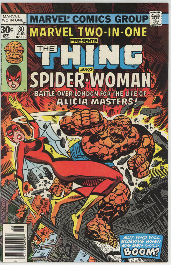 Marvel Two In One #30 (1974) - 7.5 VF- *2nd Appearance Spider Woman*