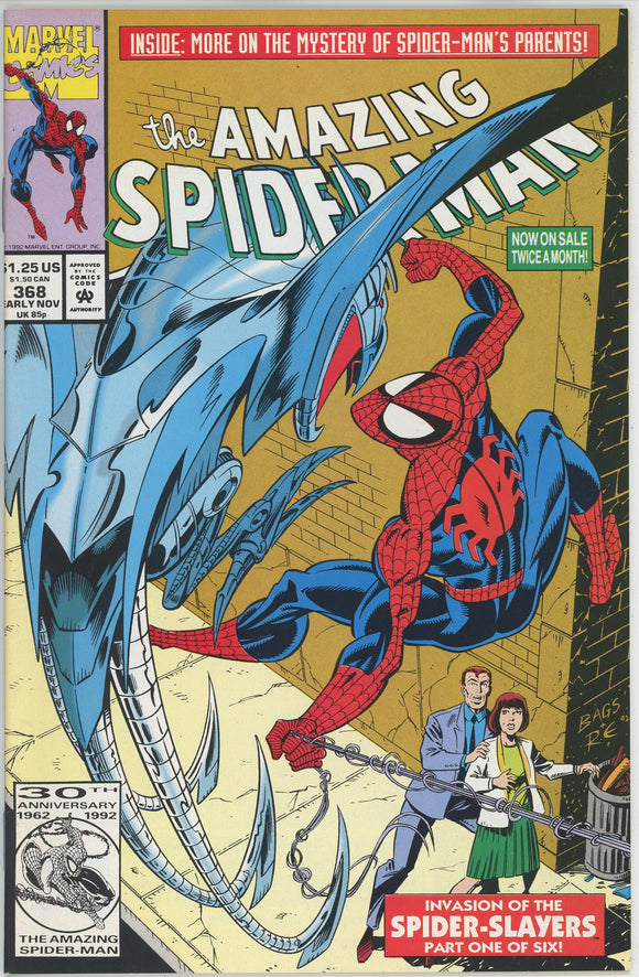 Amazing Spider Man #368 (1963) - 9.0 VF/NM *On Razored Wings*