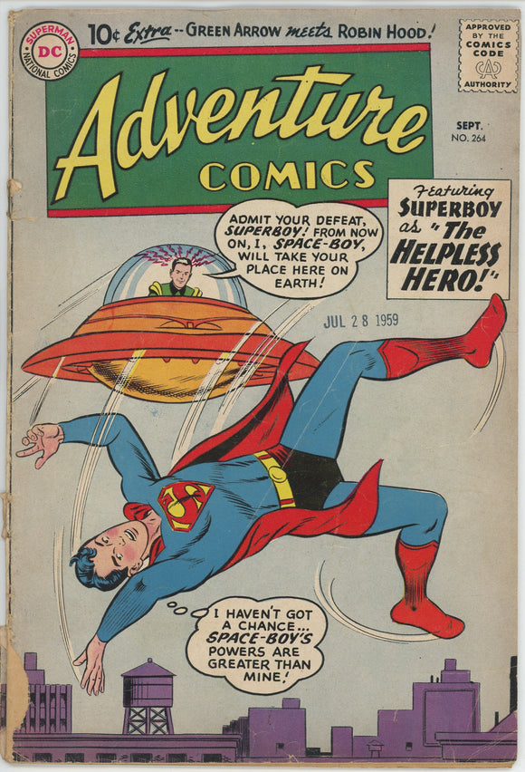 Adventure Comics #264 (1938) - 1.8 GD- *The Helpless Hero*