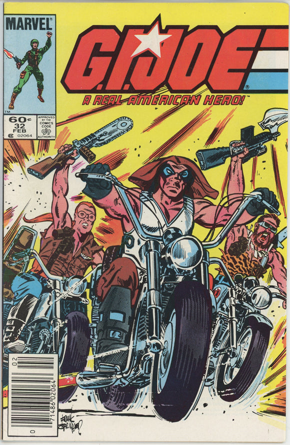 G.I. Joe #32 (1982) - 5.5 FN- *1st App Lady Jaye/1st Print* Newsstand